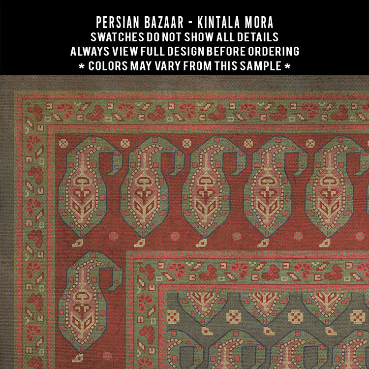 Kintala Mora - vinyl floor cloth 5"x5" swatch
