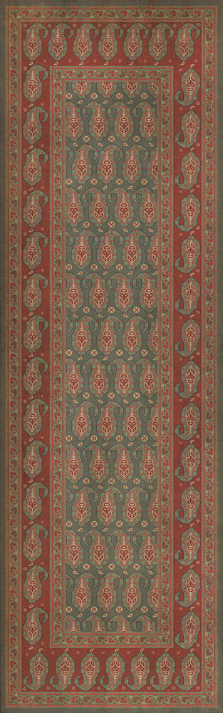Kintala Mora - vinyl floor cloth sizes 24x77, 30x96, 26x83, 36x115