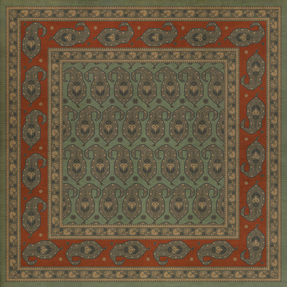 Kintala Nuri - vinyl floor cloth 48x48