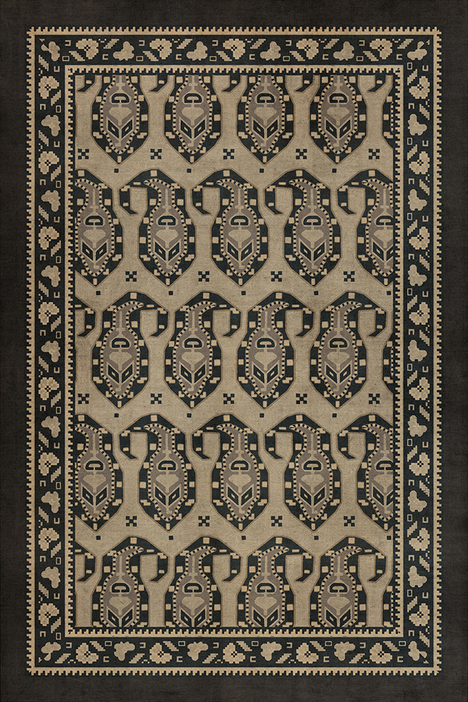 Kintala Spiuni - vinyl floor cloth sizes 20x30, 24x36