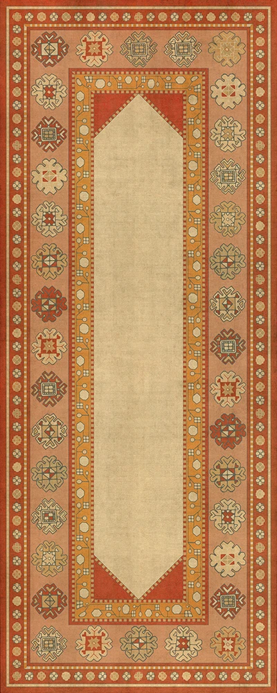 Lombalo Anoush - vinyl floor cloth sizes 30x75, 36x90