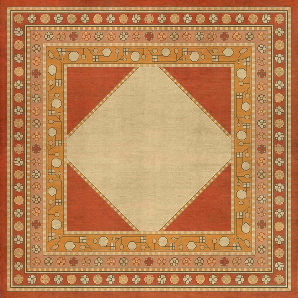 Lombalo Anoush - vinyl floor cloth 36x36