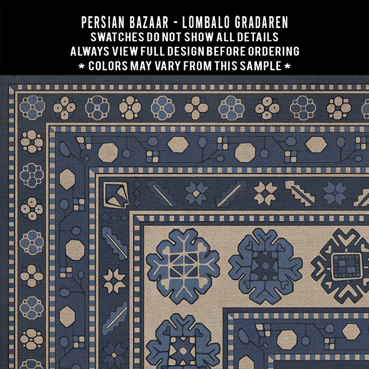 Lombalo Gradaren - vinyl floor cloth 5"x5" swatch