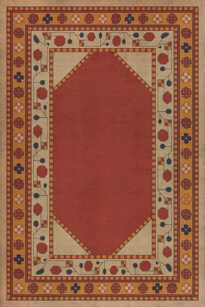 Lombalo Nareh - vinyl floor cloth sizes 20x30, 24x36