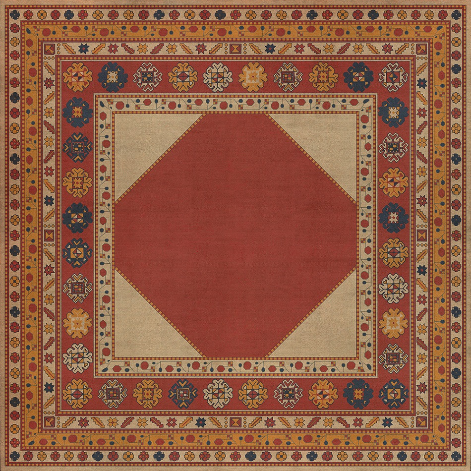 Lombalo Nareh - vinyl floor cloth 72x72