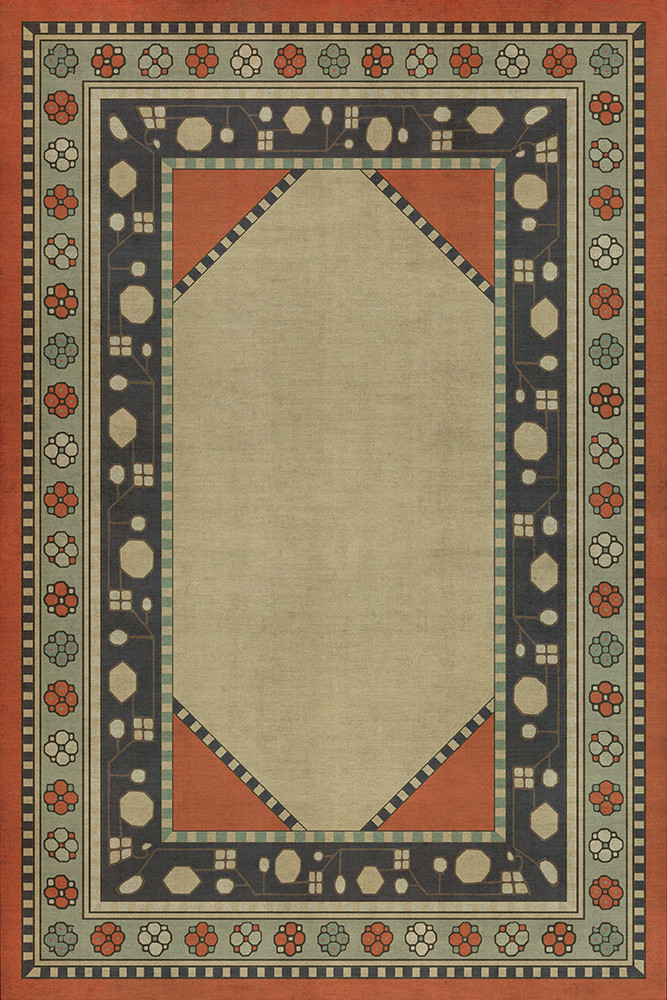 Lombalo Nazeli - vinyl floor cloth sizes 20x30, 24x36
