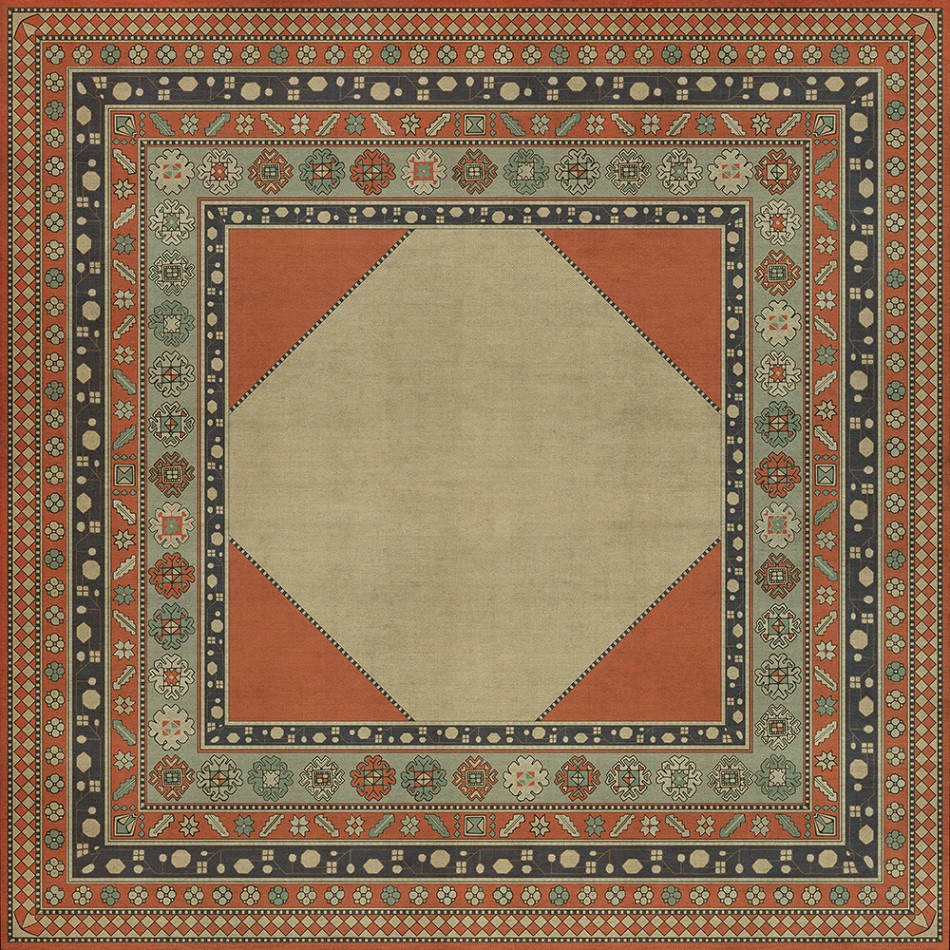 Lombalo Nazeli - vinyl floor cloth sizes 84x84, 96x96