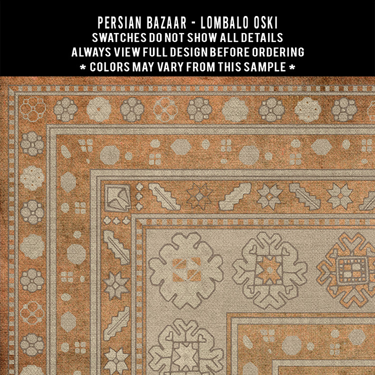 Lombalo Oski - vinyl floor cloth 5"x5" swatch