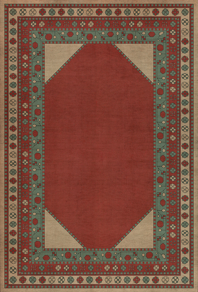 Lombalo Zartar - vinyl floor cloth sizes 30x44, 38x56