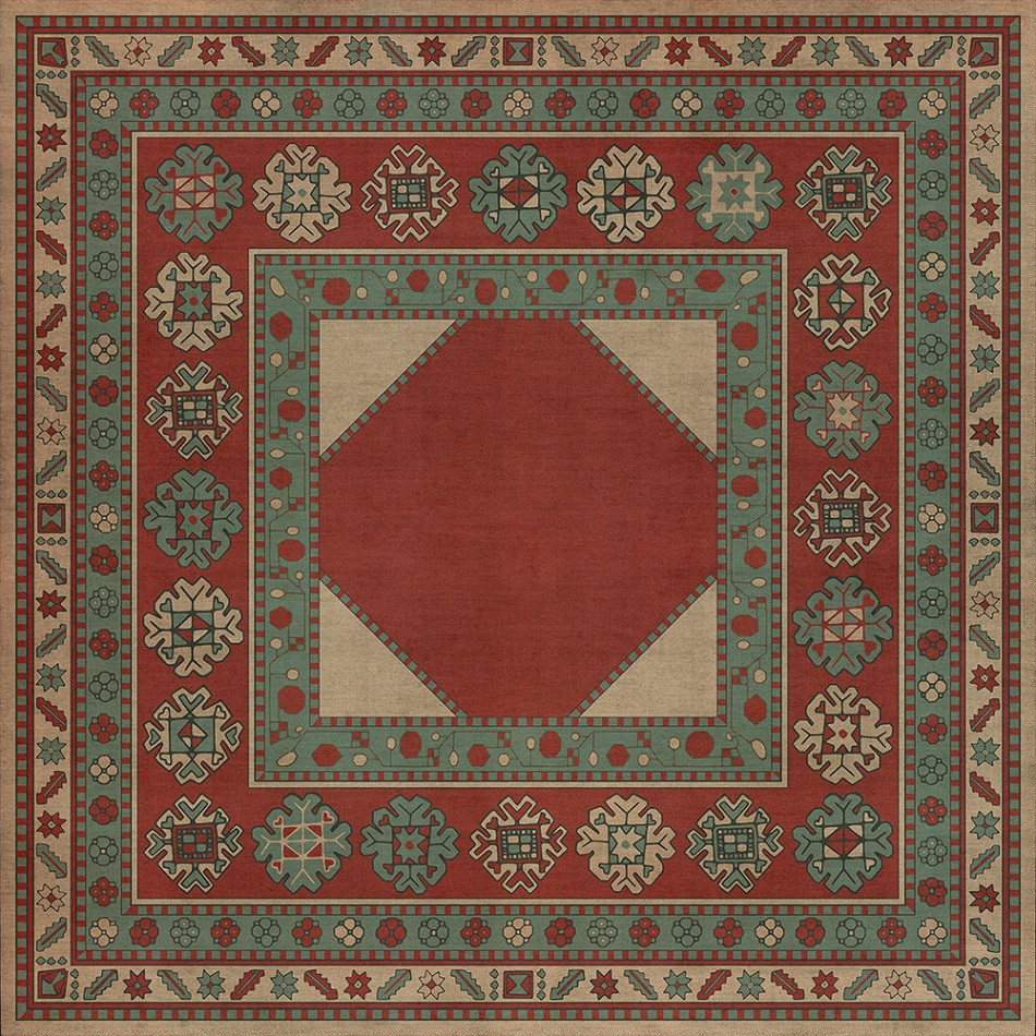 Lombalo Zartar - vinyl floor cloth 48x48