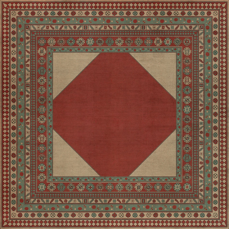 Lombalo Zartar - vinyl floor cloth 120x120