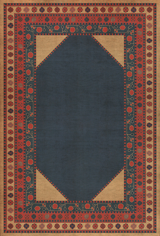 Lombalo Kohar - vinyl floor cloth sizes 30x44, 38x56