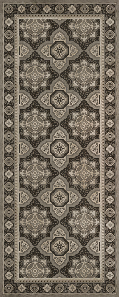 Williamsburg Antiquary First Edition - vinyl floor cloth size 36x90