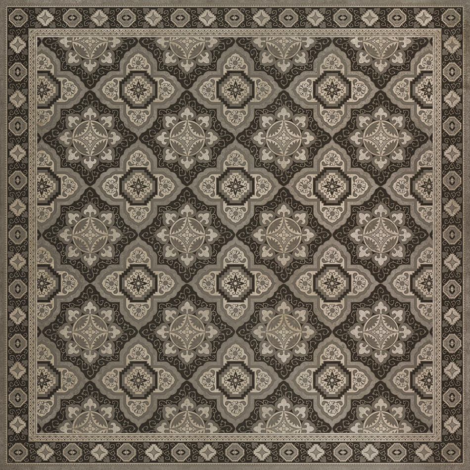 Williamsburg Antiquary First Edition - vinyl floor cloth sizes 60x60, 72x72