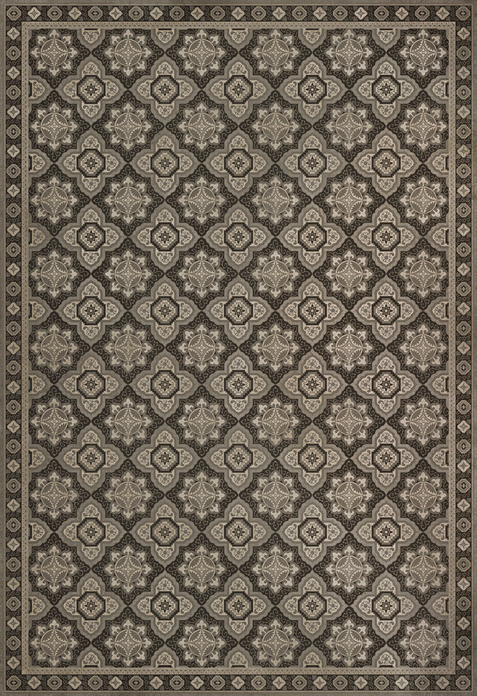 Williamsburg Antiquary First Edition - vinyl floor cloth sizes 96x140, 120x175