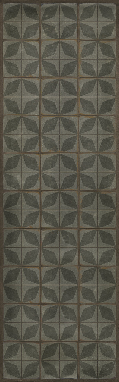 classic pattern 54 nuclear fusion vinyl floor cloth sizes 24x77, 30x96, 26x83, 36x115