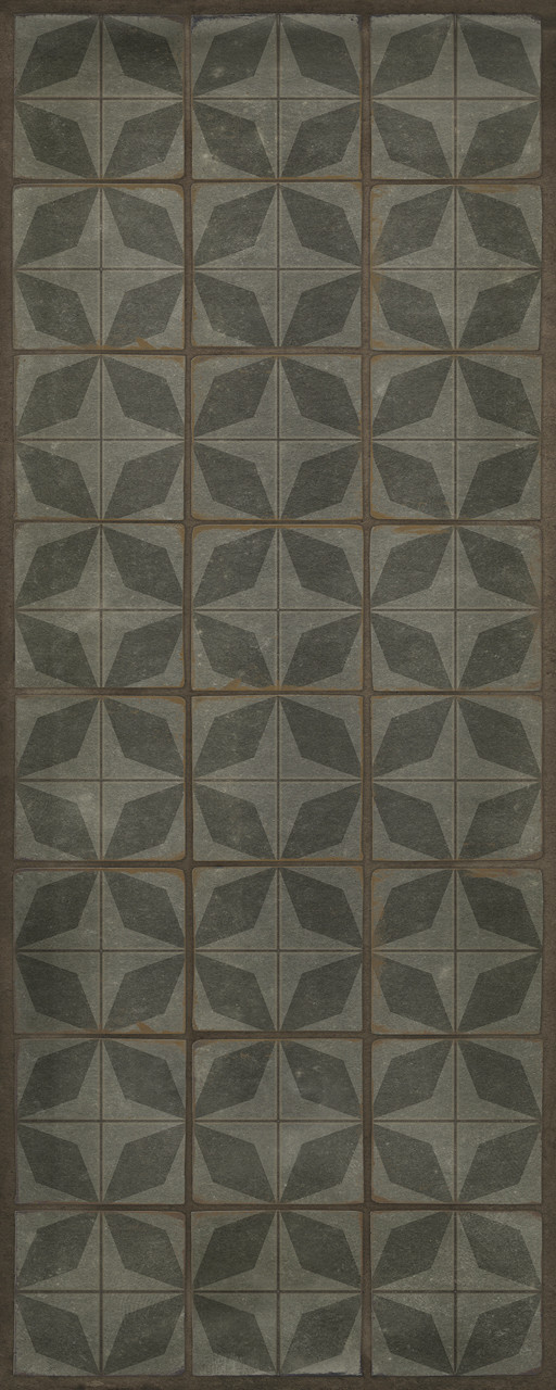 Pattern 54 Nuclear Fusion - vinyl floor cloth sizes 30x75, 36x90
