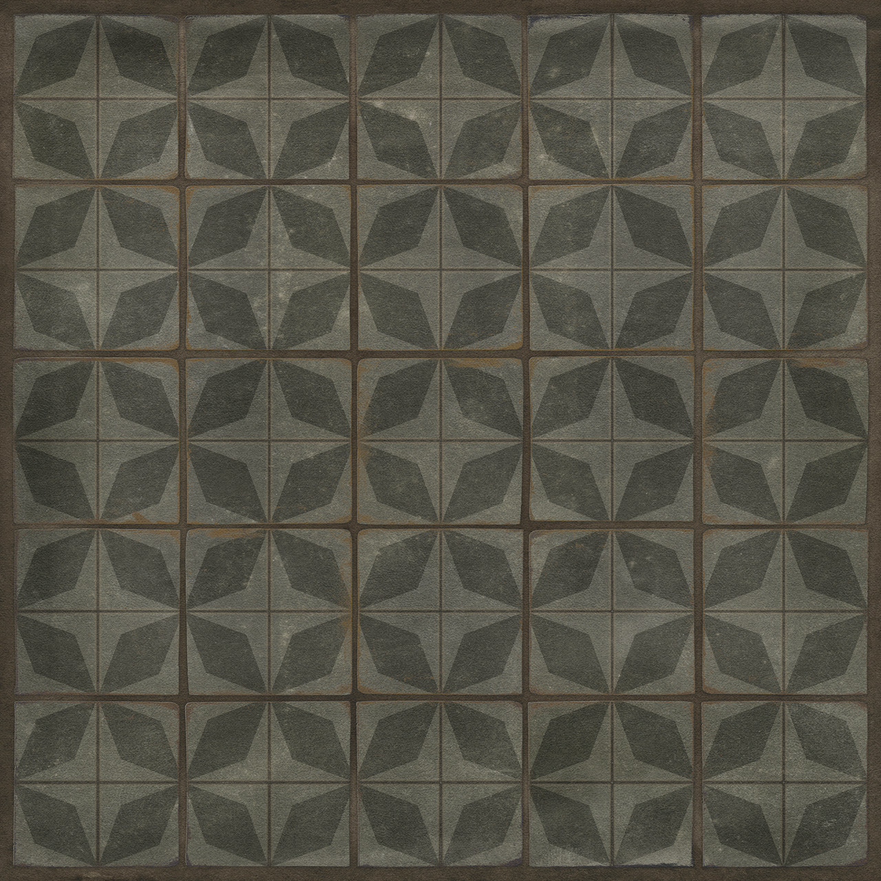 classic pattern 54 nuclear fusion vinyl floor cloth sizes  36x36, 48x48