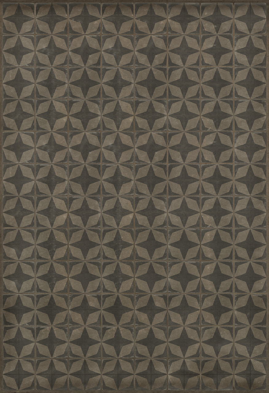 Classic Pattern 54 Meteor Shower - vinyl floor cloth sizes 96x140, 120x175