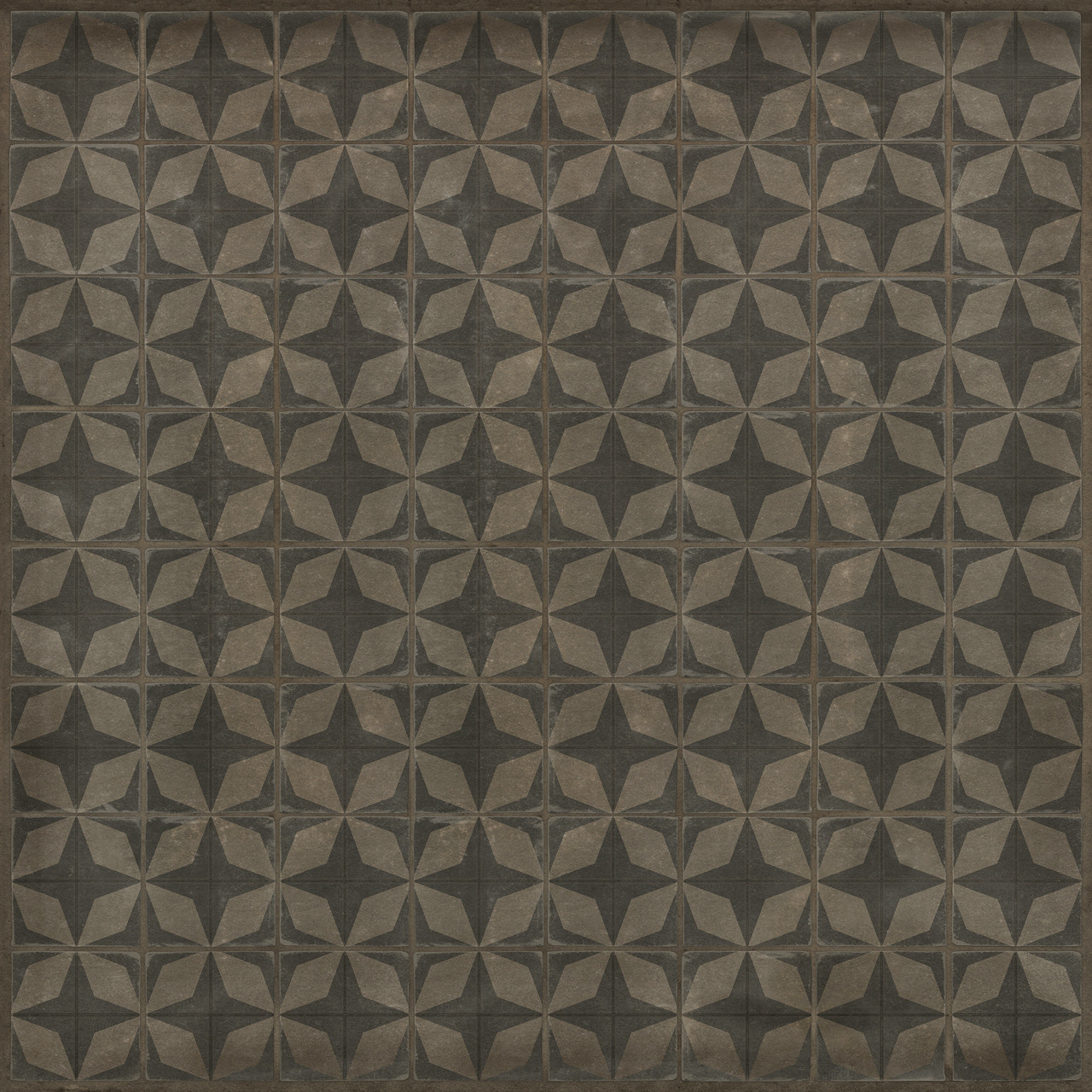 Classic Pattern 54 Meteor Shower - vinyl floor cloth sizes 96x96, 120x120
