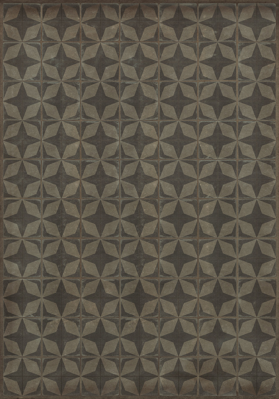 Classic Pattern 54 Meteor Shower - vinyl floor cloth size 84x120