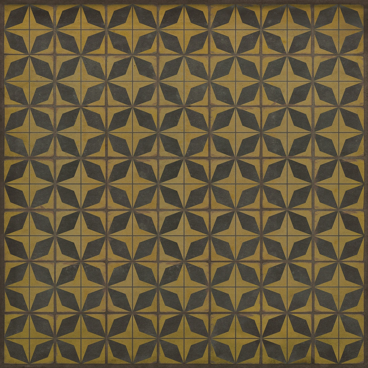 Classic Pattern 54 Meteor Shower - vinyl floor cloth size 84x84