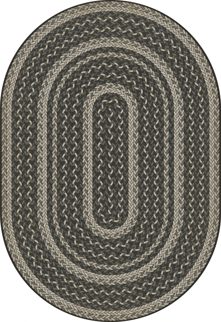 Classic Pattern 85 Such a Cozy Room oval - vinyl floor cloth size 52x76