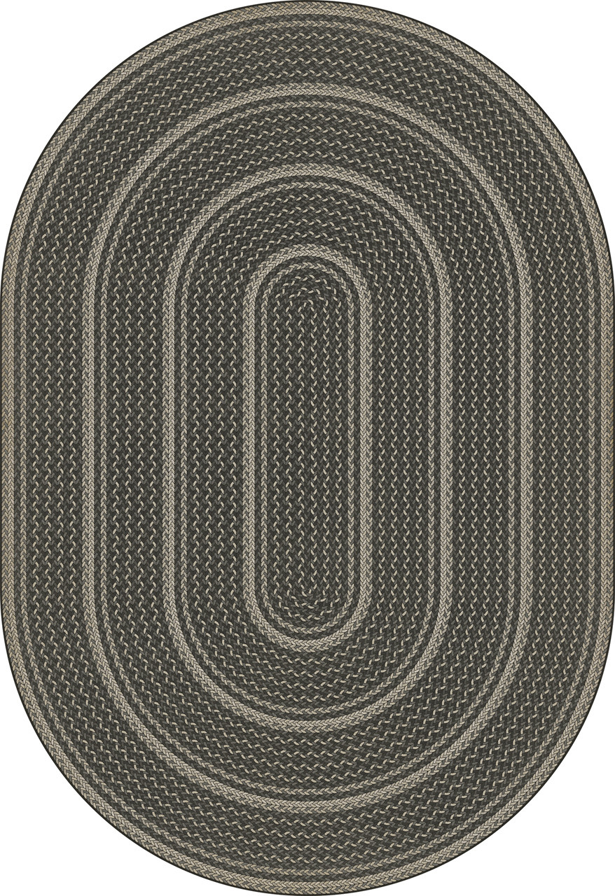 Pattern 85 Such a Cozy Room oval - vinyl floor cloth size 120x175