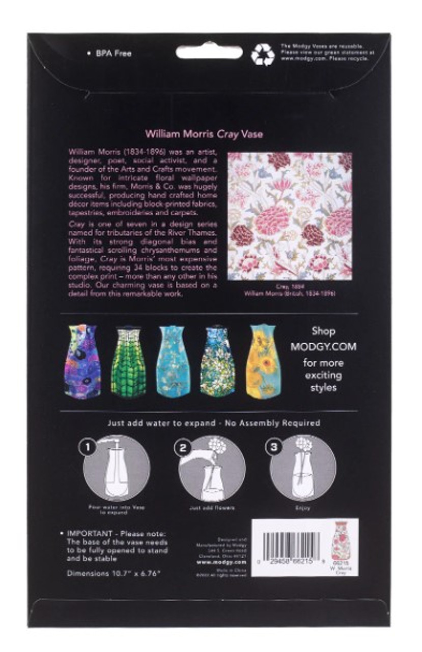 William Morris Cray expandable vase
