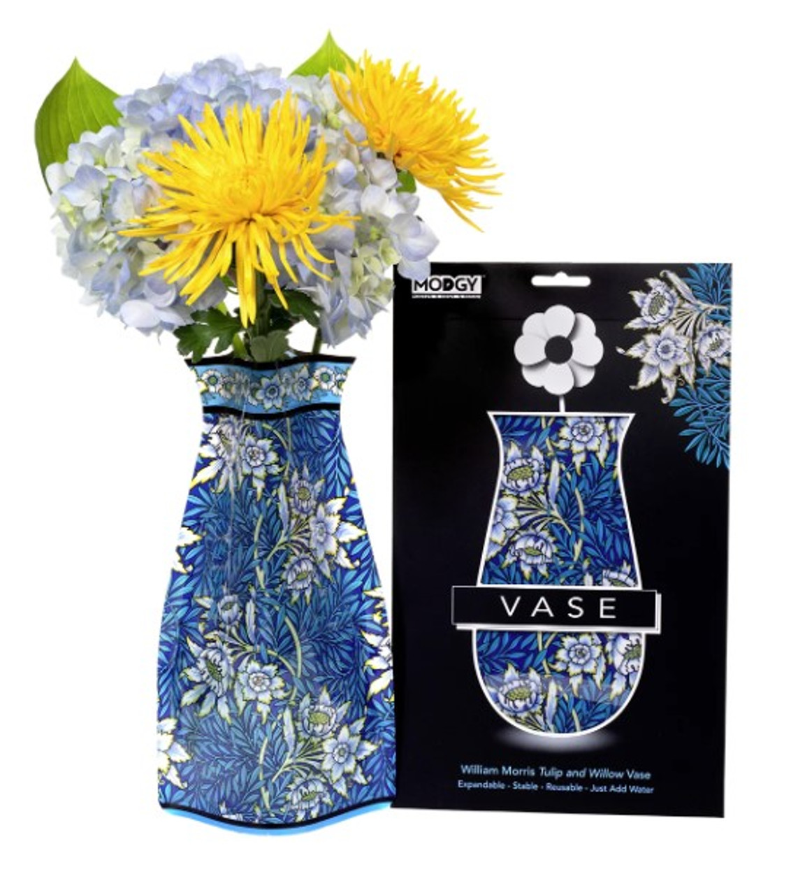 William Morris Tulip & Willow expandable vase