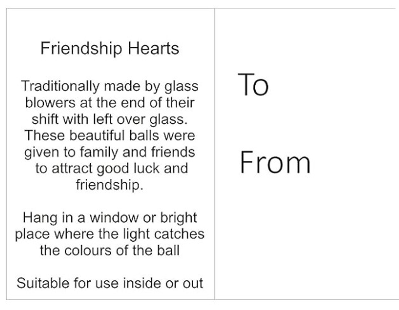 Friendship Heart - pastel blue