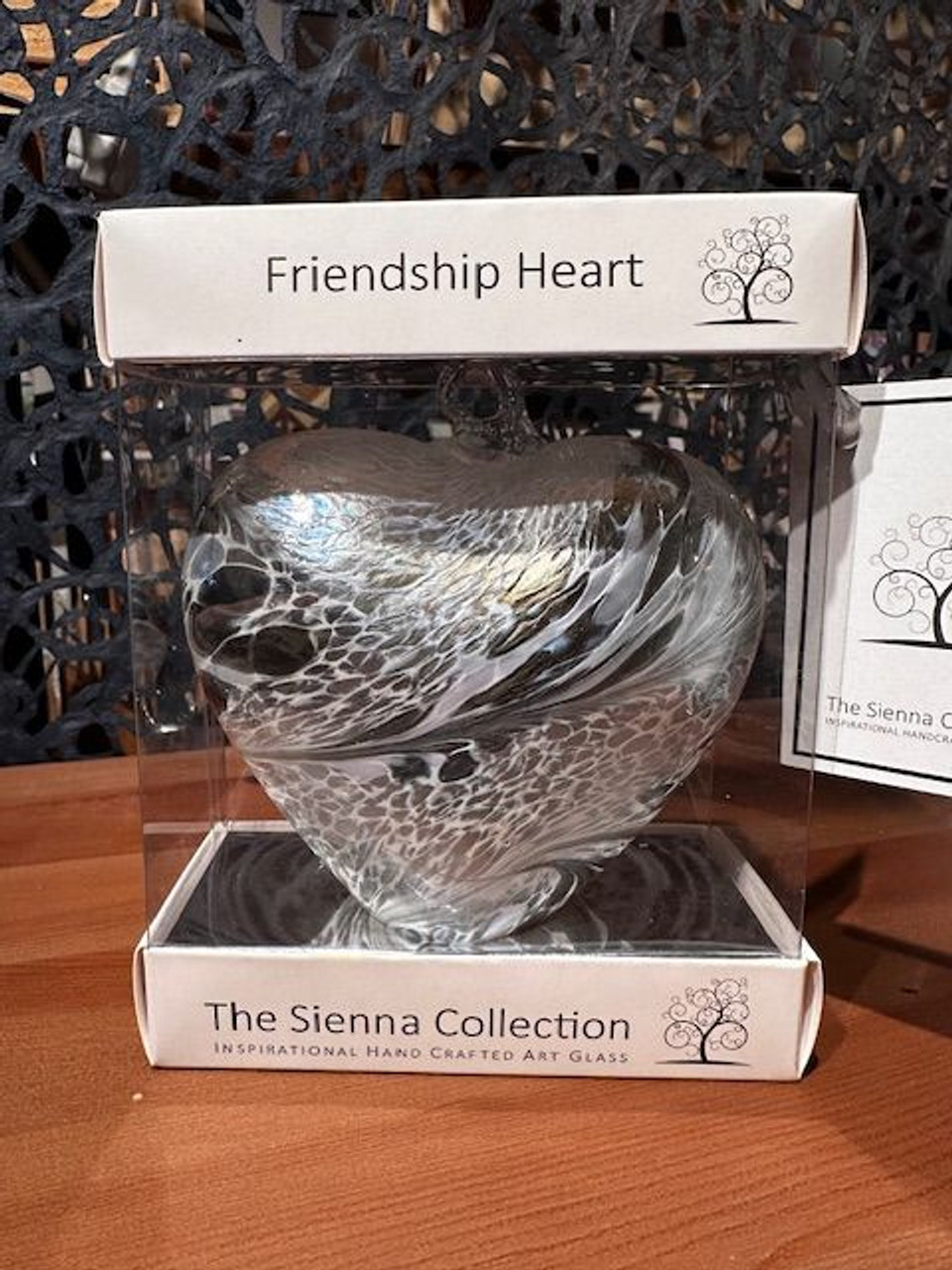 Friendship Heart - pastel silver