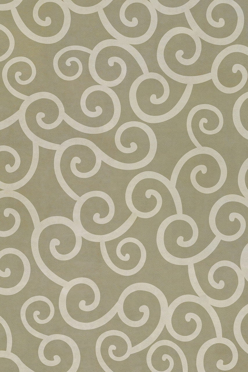 Classic Pattern 4 Moby Dick (lightly distressed) - vinyl floor cloth sizes 20x30, 24x36, 30x44, 38x56