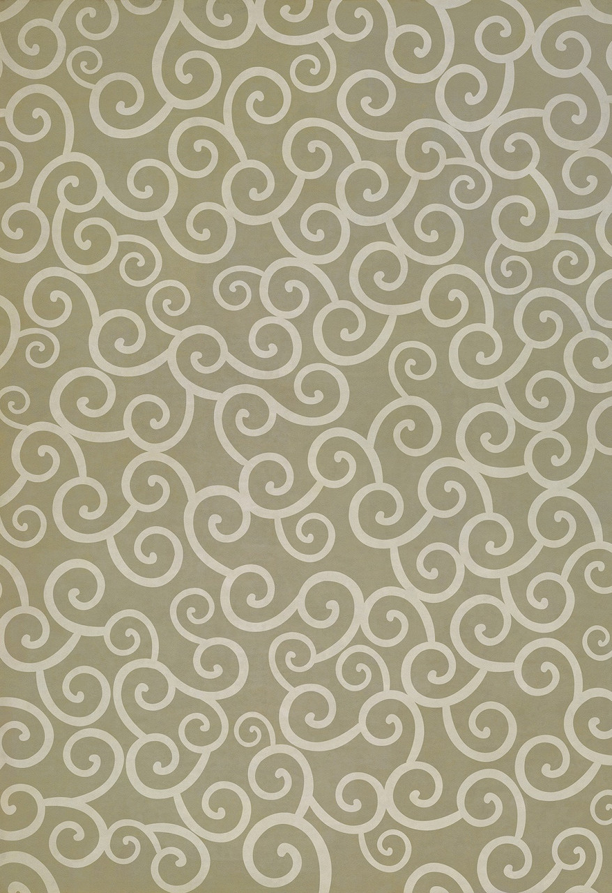 Classic Pattern 4 Moby Dick (lightly distressed) - vinyl floor cloth sizes 96x140, 120x175