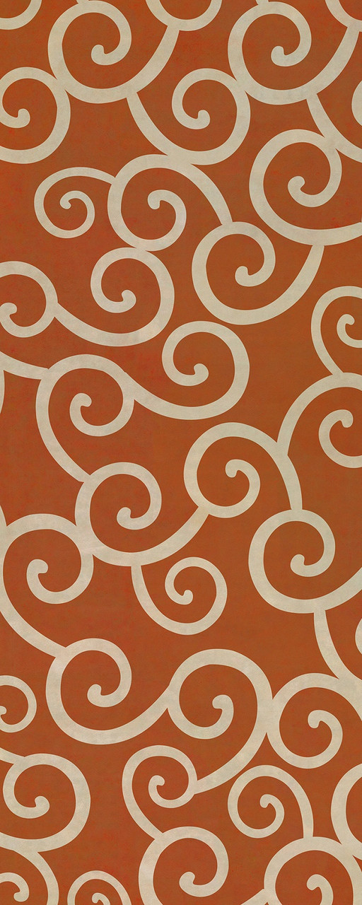 Classic Pattern 4 Captain Nemo (lightly distressed) - vinyl floor cloth sizes 30x75, 36x90