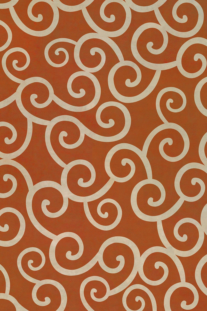 Classic Pattern 4 Captain Nemo (lightly distressed) - vinyl floor cloth sizes 20x30, 24x36, 30x44, 38x56