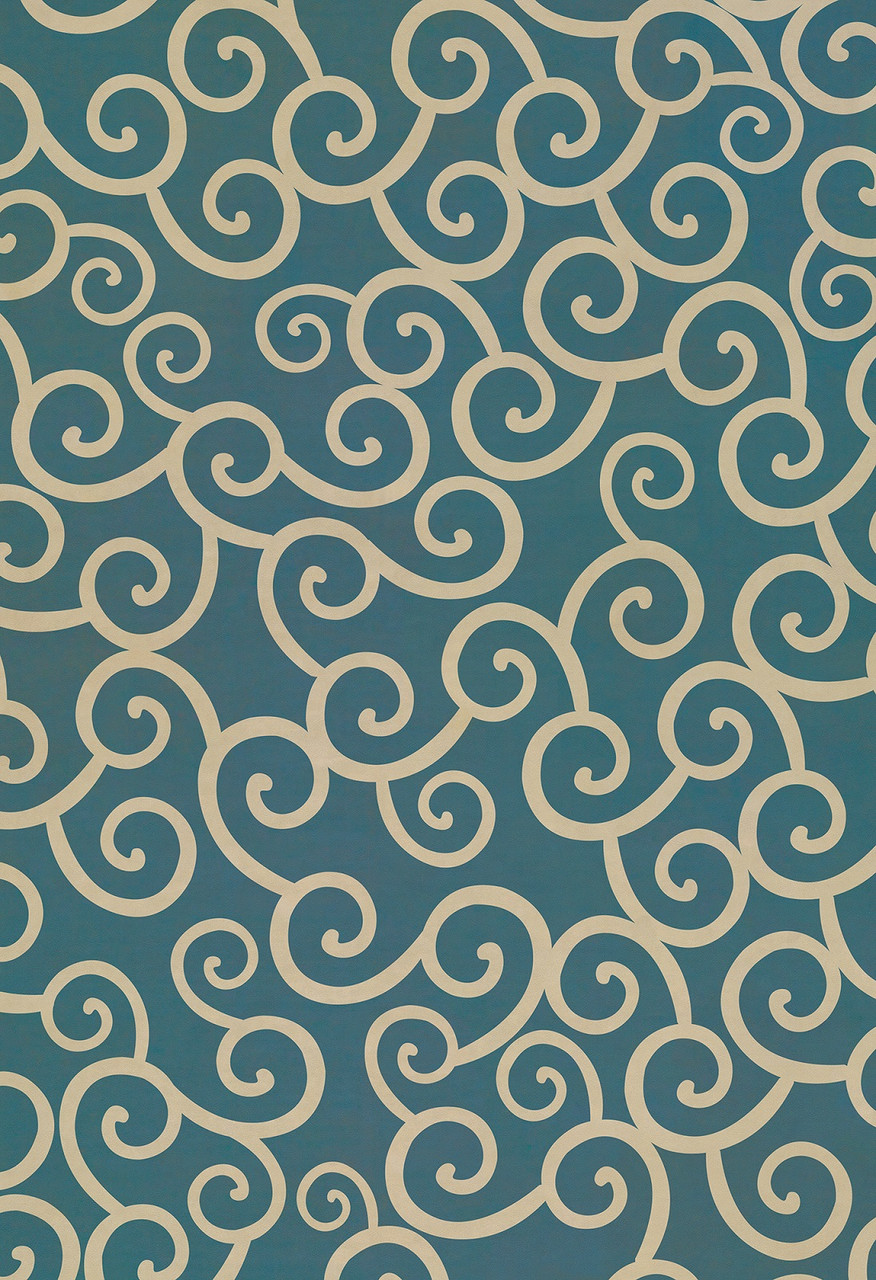 Pattern 4 Tsunami lightly distressed vinyl floor cloth sizes 52x76, 70x102