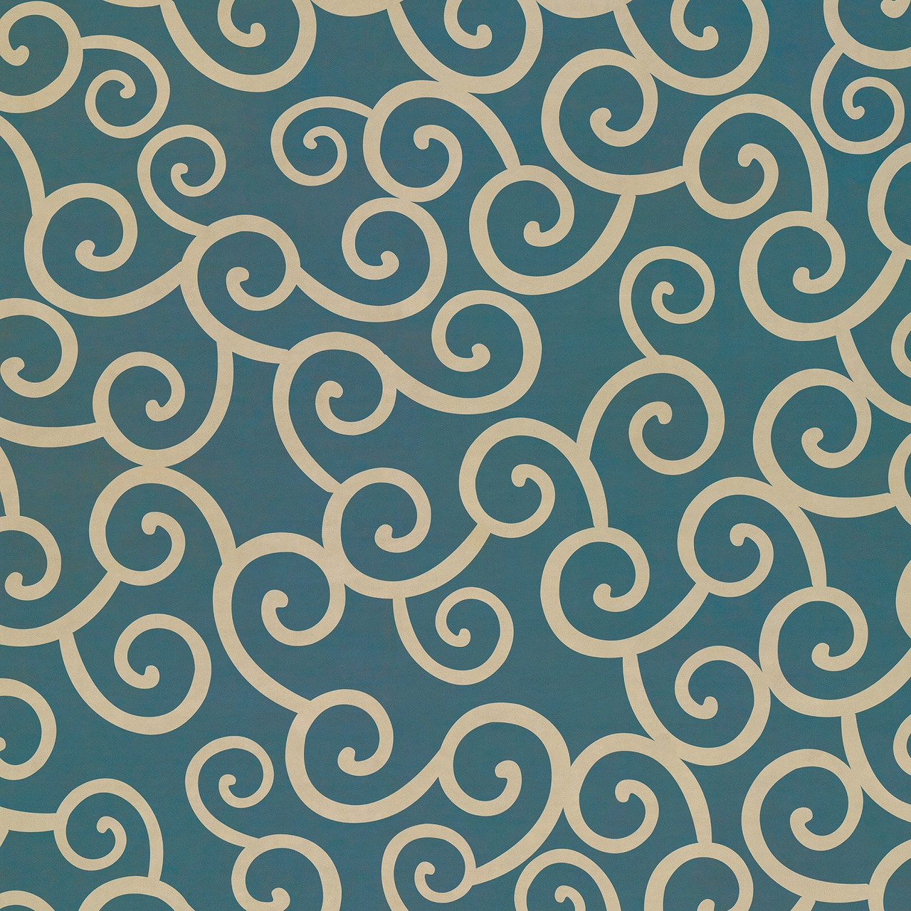 Classic Pattern 4 Tsunami lightly distressed vinyl floor cloth sizes 60x60, 72x72