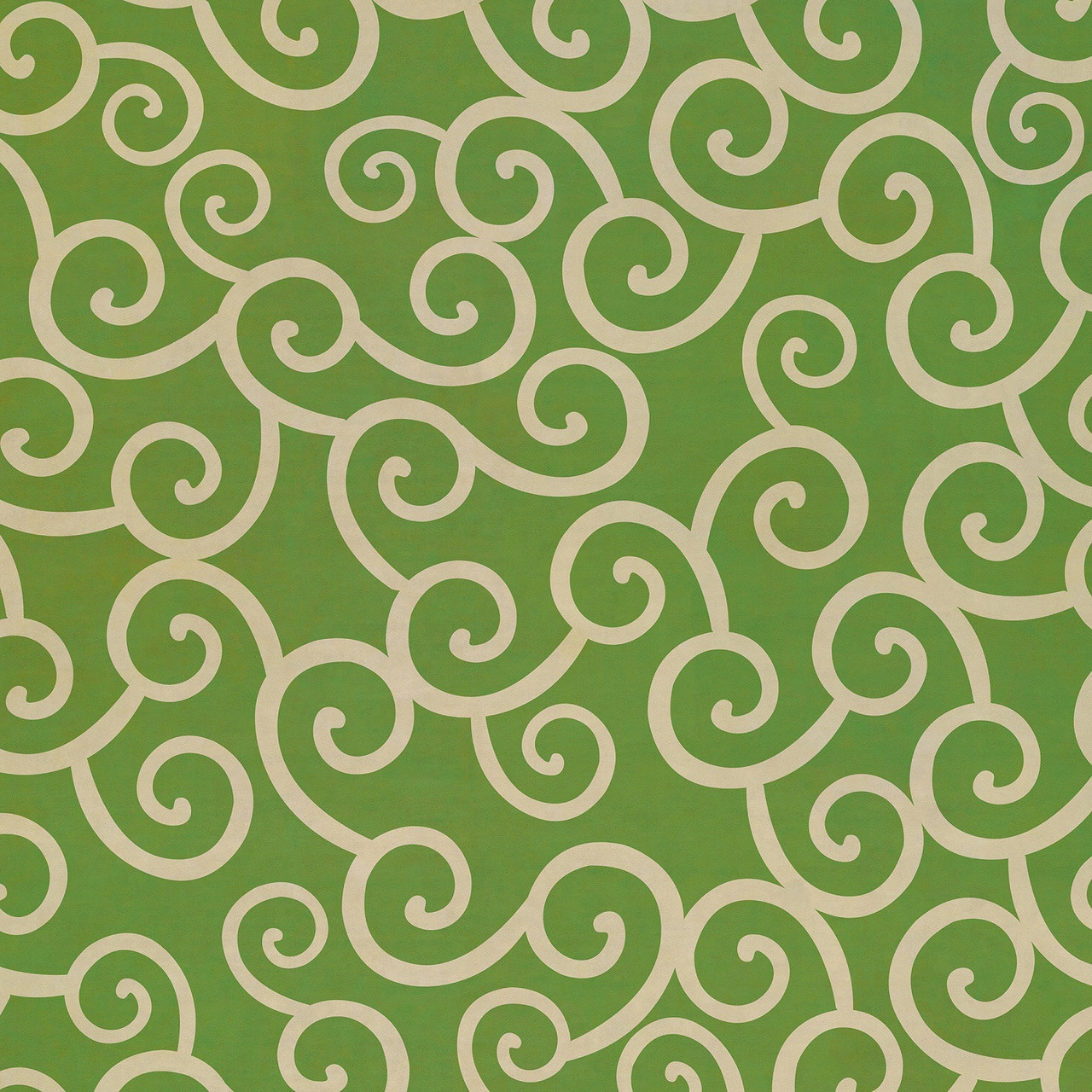 Classic Pattern 4 Sea of Green lightly distressed vinyl floor cloth sizes 60x60, 72x72