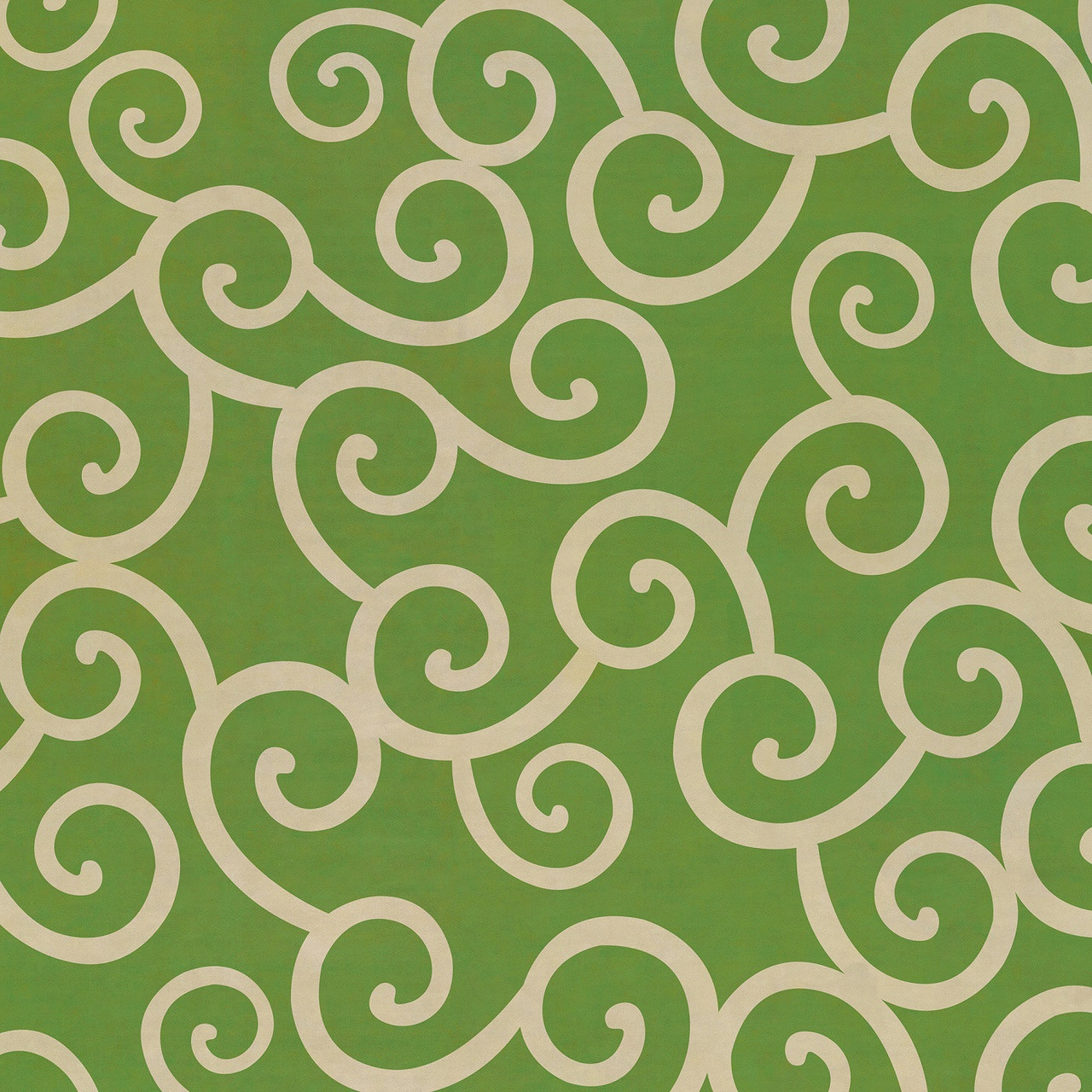 Classic Pattern 4 Sea of Green lightly distressed vinyl floor cloth sizes 36x36, 48x48