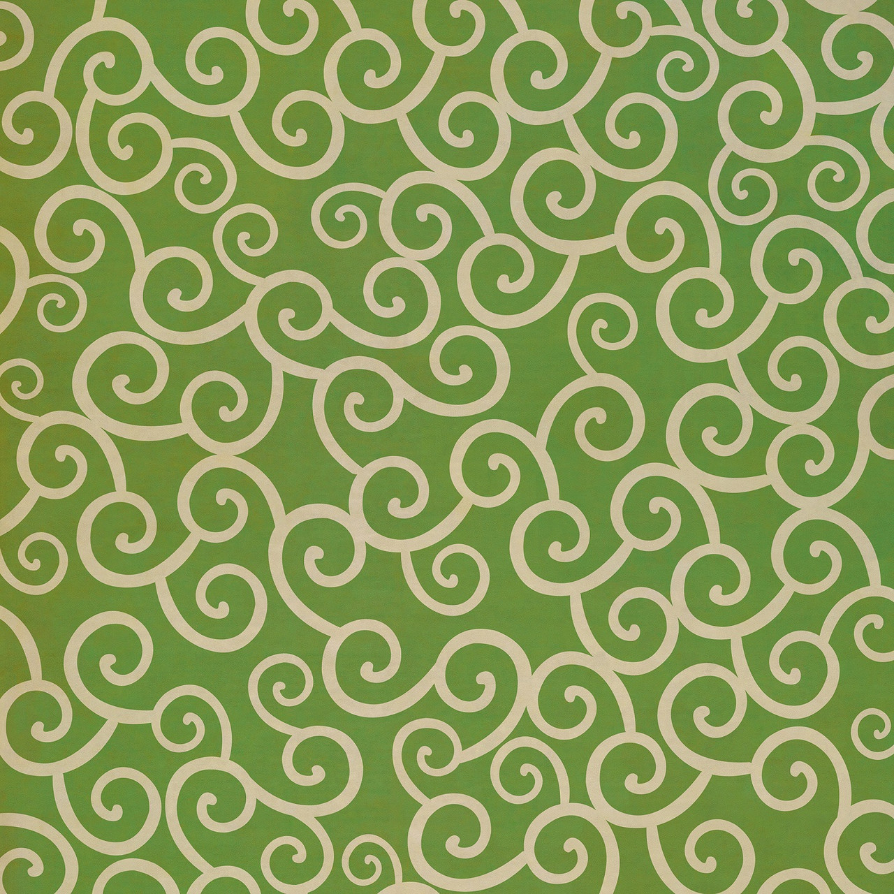 Classic Pattern 4 Sea of Green lightly distressed vinyl floor cloth sizes 84x84, 96x96, 120x120