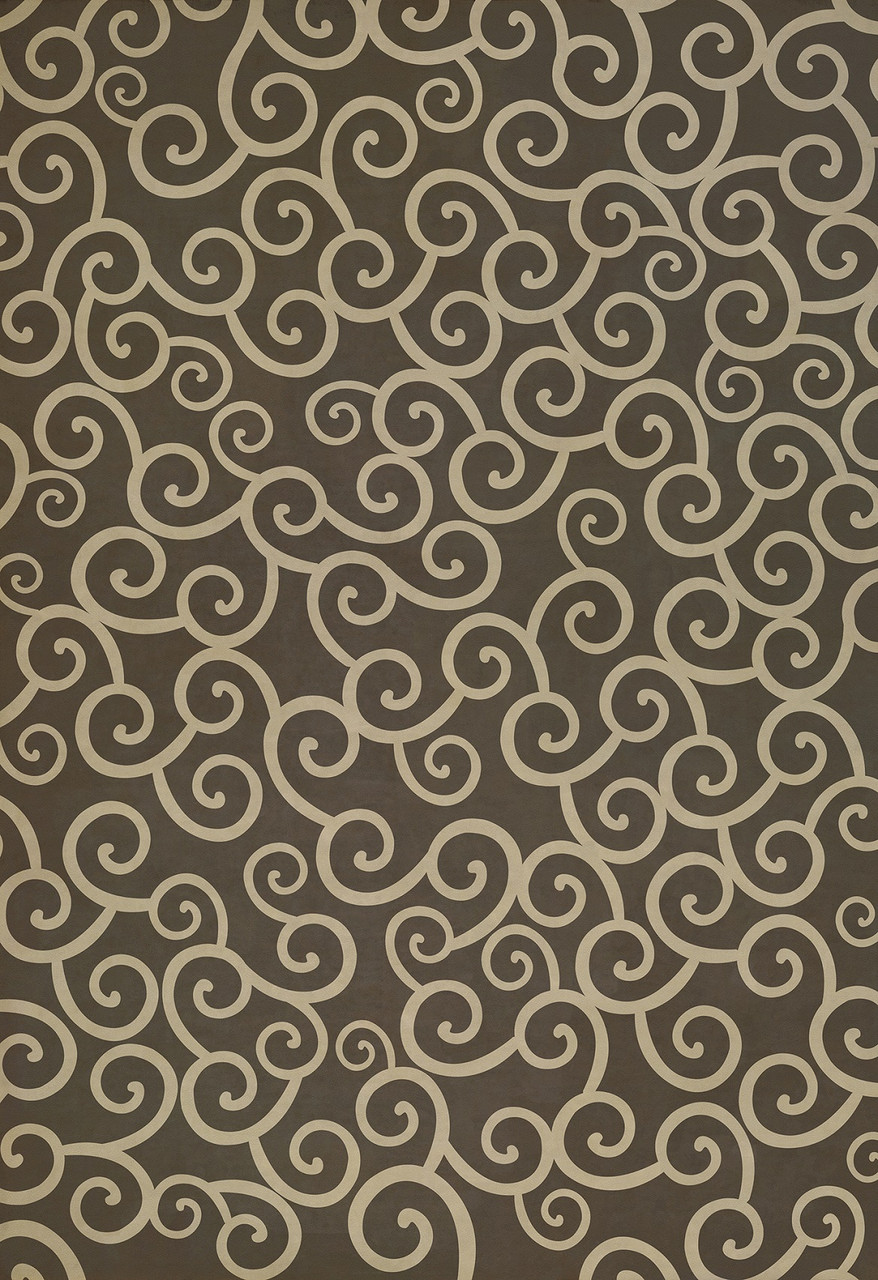 Pattern 4 It Was a Dark and Stormy Night (lightly distressed) - vinyl floor cloth sizes 96x140, 120x175