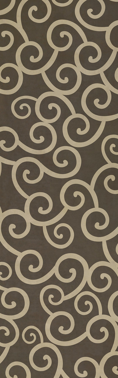 Classic Pattern 4 It Was a Dark and Stormy Night (lightly distressed) - vinyl floor cloth sizes 24x77, 30x96, 26x83, 36x115