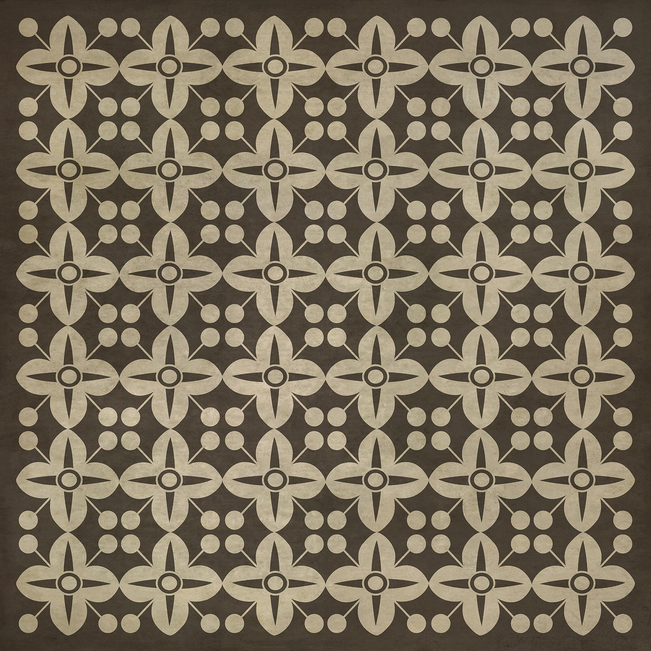 Classic Pattern 3 There's no Place Like Home lightly distressed vinyl floor cloth sizes 60x60, 72x72, 84x84