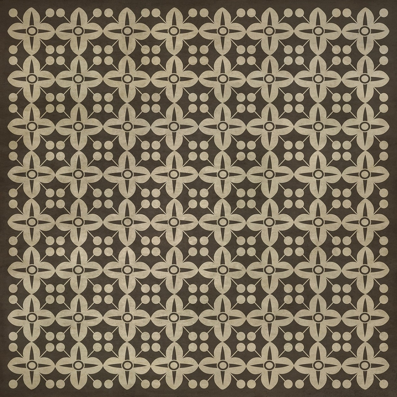 Classic Pattern 3 There's no Place Like Home lightly distressed vinyl floor cloth sizes 84x84, 96x96, 120x120