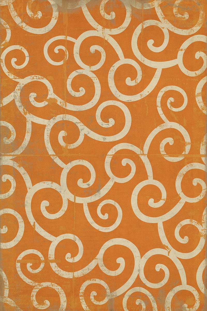 Pattern 4 Salt Water Taffy vinyl floor cloth sizes 20x30, 24x36, 30x44, 38x56, 52x76. 70x102
