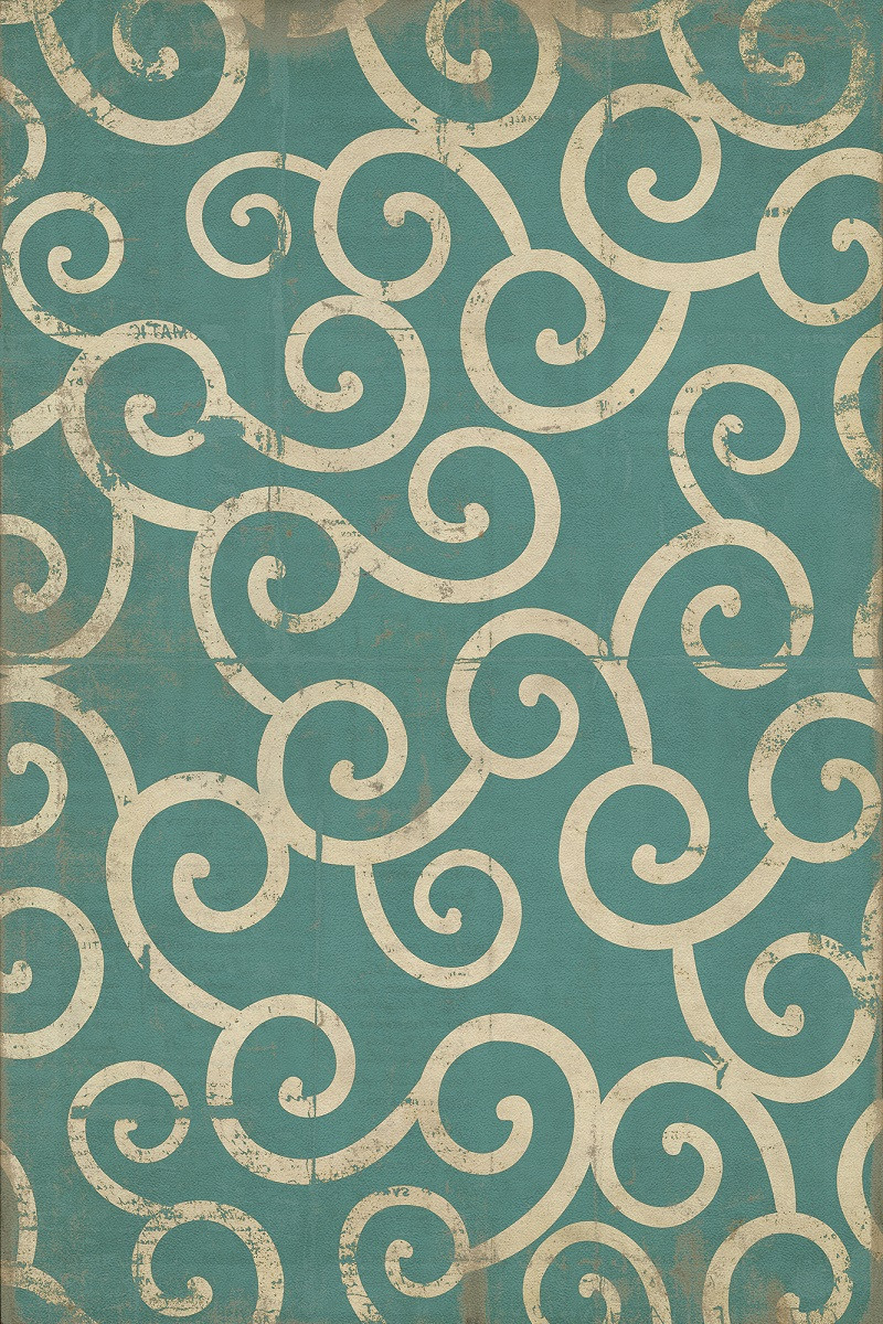 Pattern 4 20,000 Leagues vinyl floor cloth sizes 20x30, 24x36, 30x44, 38x56, 52x76, 70x102