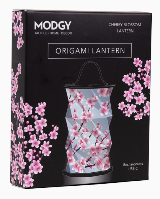 Modgy Cherry Blossom Origami Lantern - Pura Vida Home + Gift