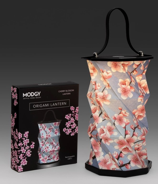 Modgy Cherry Blossom Origami Lantern - Pura Vida Home + Gift