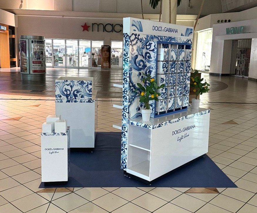 Vinyl Floor Cloths for Mall Kiosks